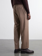 Boglioli - Straight-Leg Woven Virgin Wool Trousers - Brown