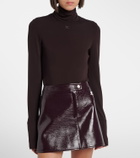 Courrèges Jersey turtleneck sweater