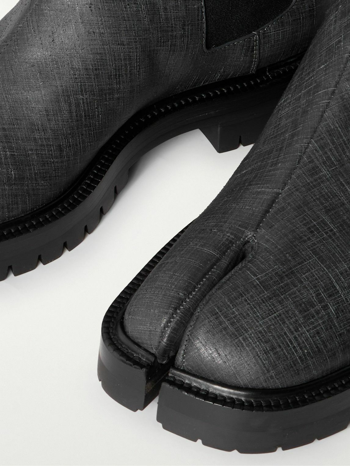 Maison Margiela - Tabi Leather Chelsea Boots - Black