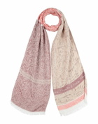 Manila Grace Womens Scarf in Burgundy