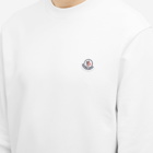 Moncler Men's Logo Sweatshirt in White