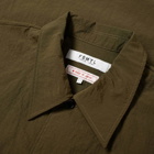 FDMTL Men's Side Zip Oversized Shirt in Khaki