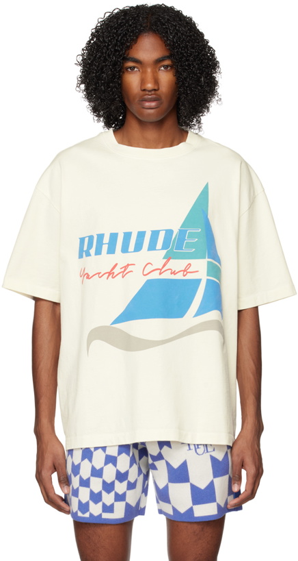 Photo: Rhude Off-White 'Yacht Club' T-Shirt