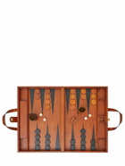 THE CONRAN SHOP Wood & Leather Backgammon Set