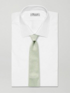 Paul Smith - 8cm Embroidered Silk and Linen-Blend Tie