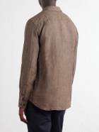 Orlebar Brown - Giles Linen Shirt - Brown