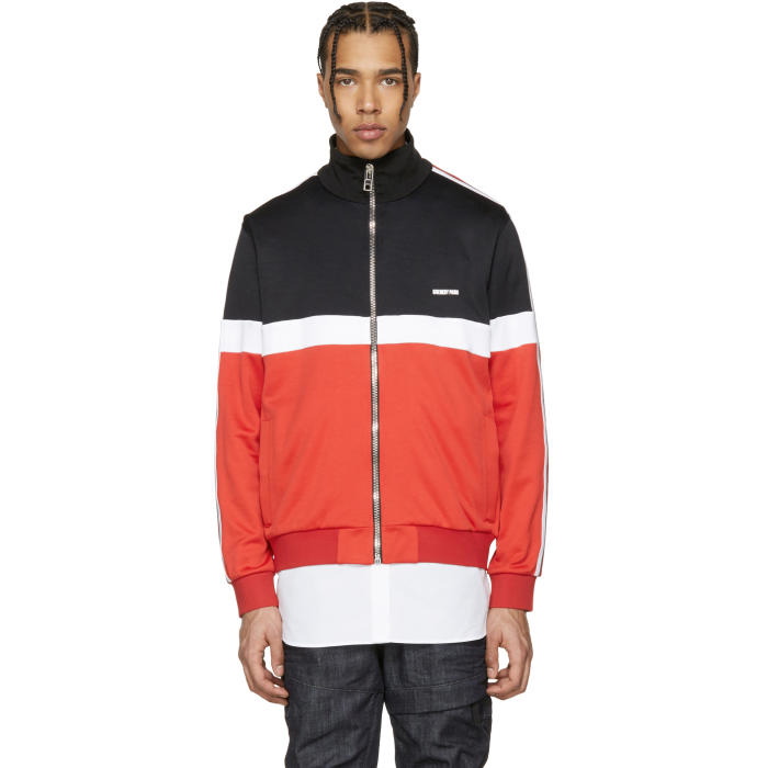Photo: Givenchy Tricolor Colorblocked Track Jacket