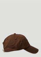 Face Patch Baseball Cap in Brown
