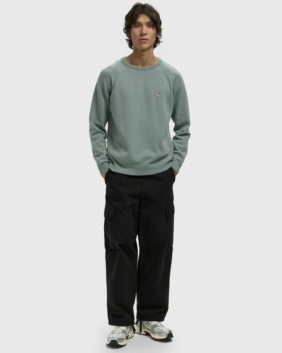 Edmmond Studios DUCK PATCH SWEATER Green Mens Pullover