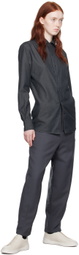 ZEGNA Gray Cashco Denim Shirt