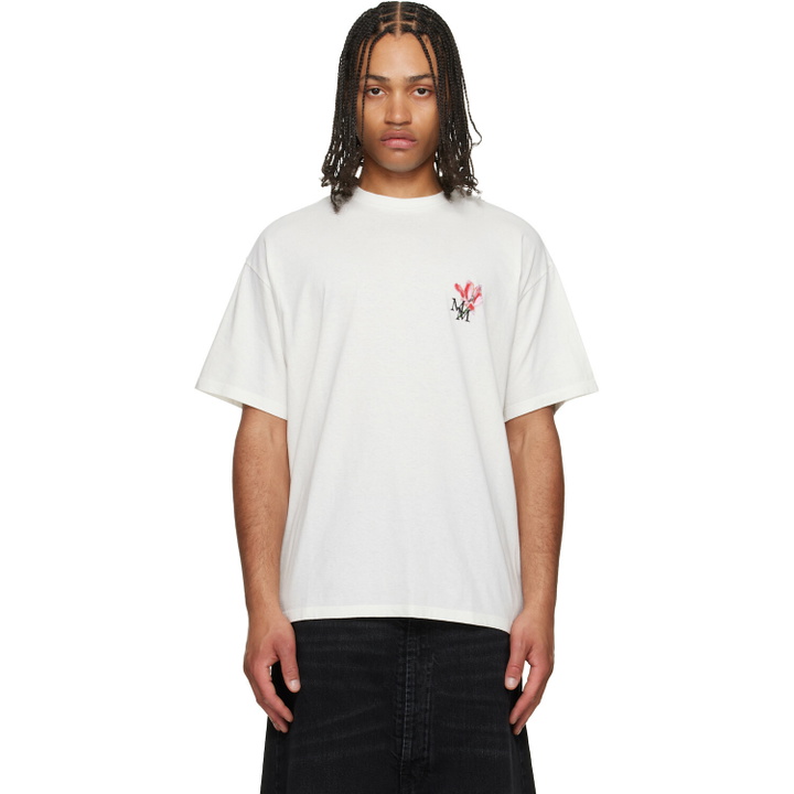 Photo: Maison Margiela Off-White Floral Logo T-shirt