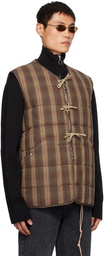 Our Legacy Beige & Khaki Padded Reversible Vest