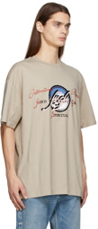 MSGM Beige Mountain T-Shirt