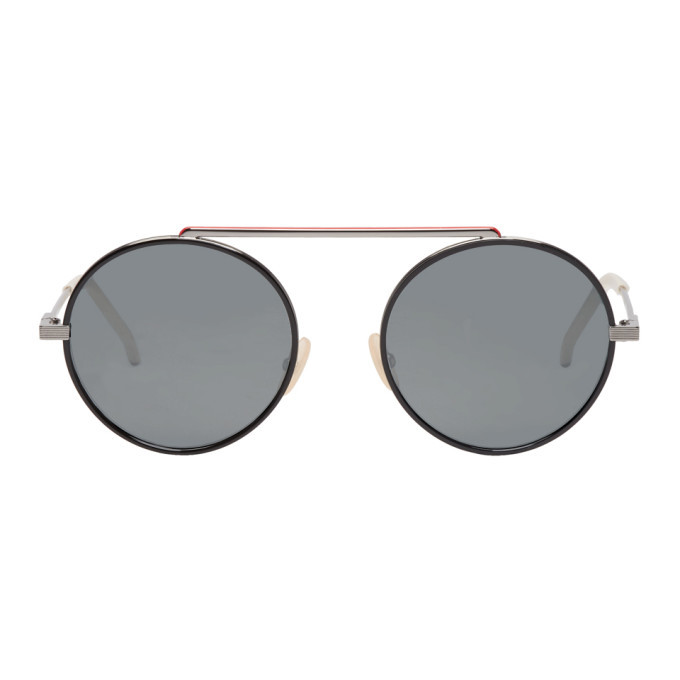 Fendi - Eyeline - Black Rounded Sunglasses - Sunglasses - Fendi