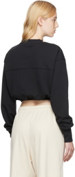 Reebok Classics Black Cropped Sweatshirt