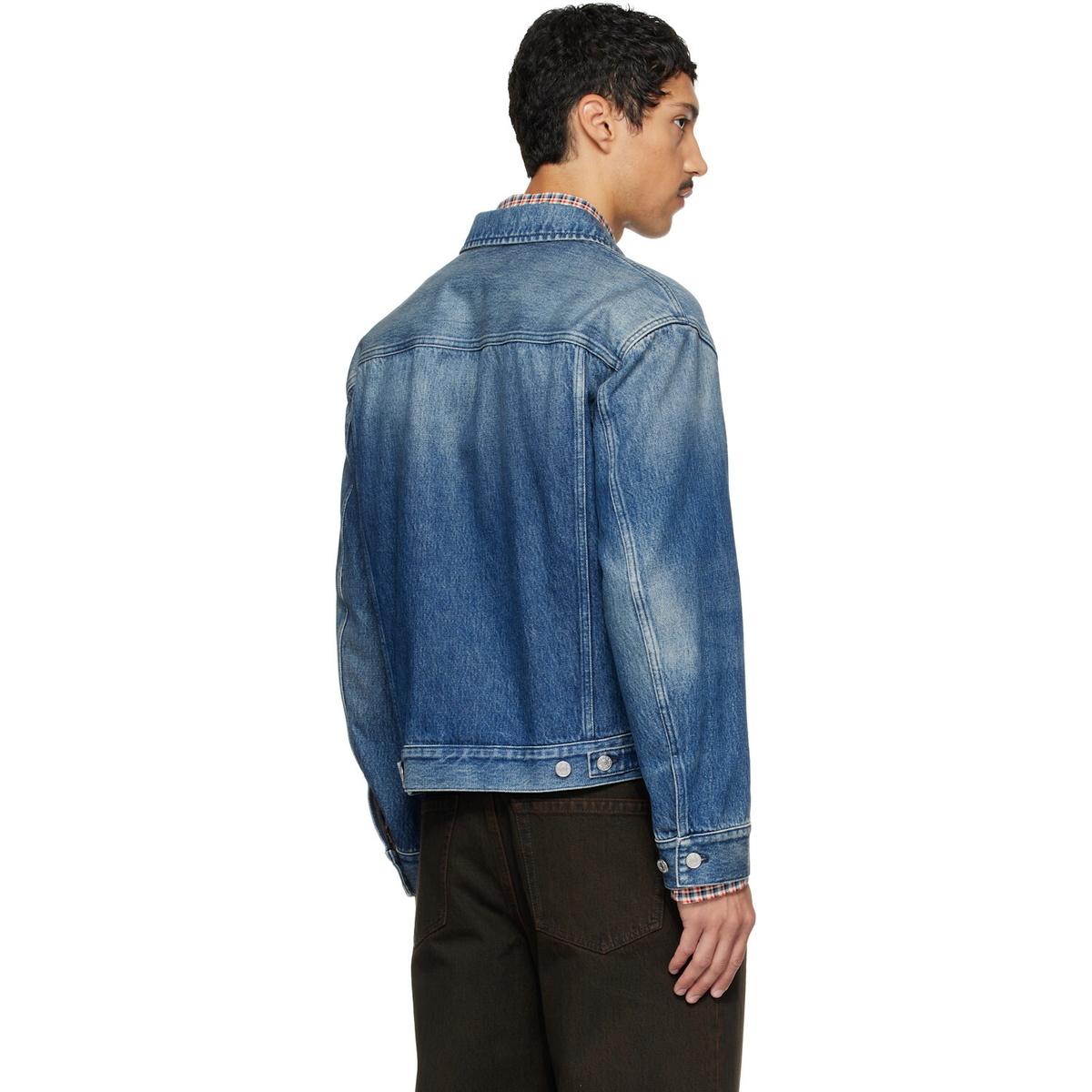 Dries Van Noten Blue Faded Denim Jacket