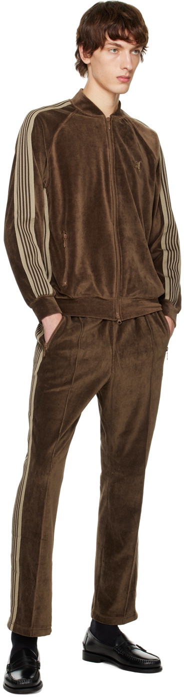 トップス Needles R/C Track Jacket Needles R.C. Track Jacket C/Pe Velour Blue Track Jackets Needles
