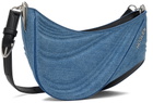 Mugler Black & Blue Medium Denim Spiral Curve 01 Bag