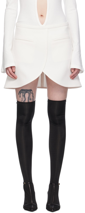 Photo: Courrèges White Ellipse Miniskirt