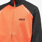 Moncler Men's x adidas Originals Zip Up Knit Track Jacket in Black/Orange