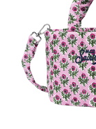 MC2 Saint Barth Pink Flower Quilted Soft Tote Mini Bag