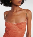 Oséree Lumière open-back midi dress