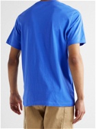 NIKE - Sportswear Club Logo-Embroidered Cotton-Jersey T-Shirt - Blue