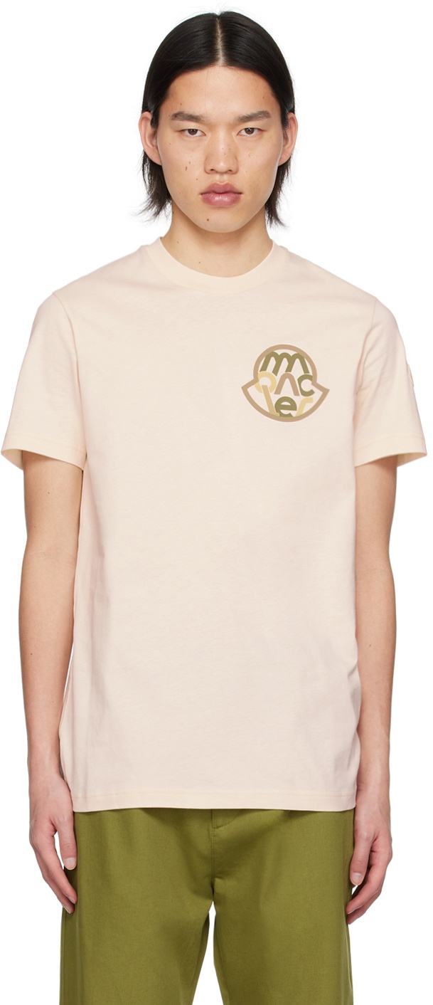 Photo: Moncler Off-White Garment-Washed T-Shirt