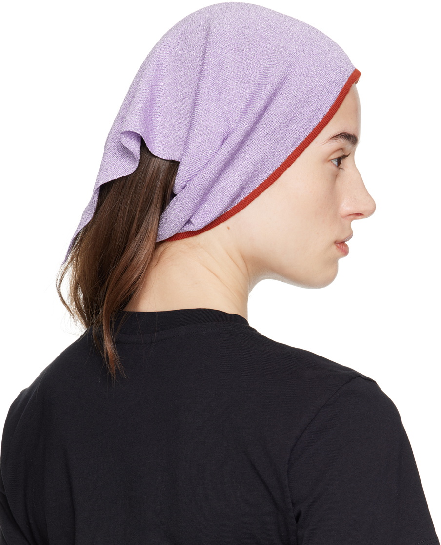 Jacquemus Purple Le Raphia 'Le Foulard Brilho' Bandana