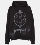 Balenciaga Metal BB cotton fleece hoodie
