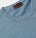 Altea - Slim-Fit Linen and Cotton-Blend Sweater - Blue