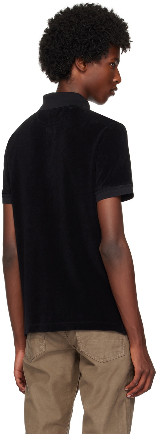 TOM FORD Black Towelling Polo TOM FORD