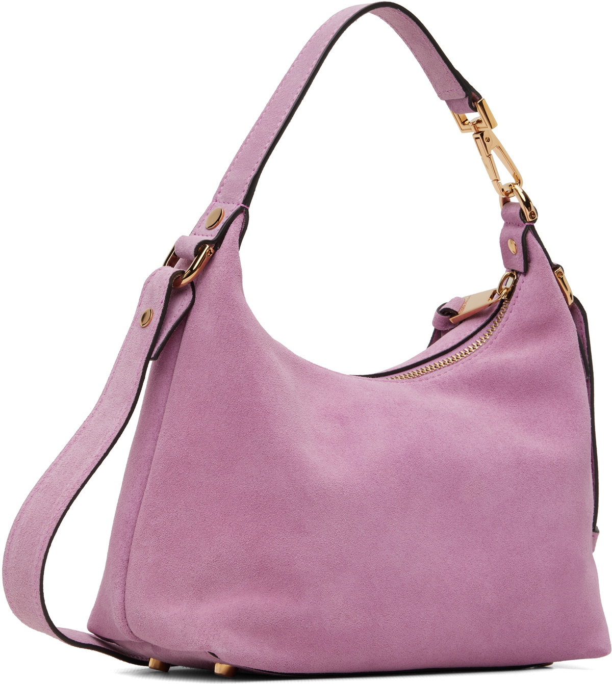 Versace Pink Versace Tag Suede Bag