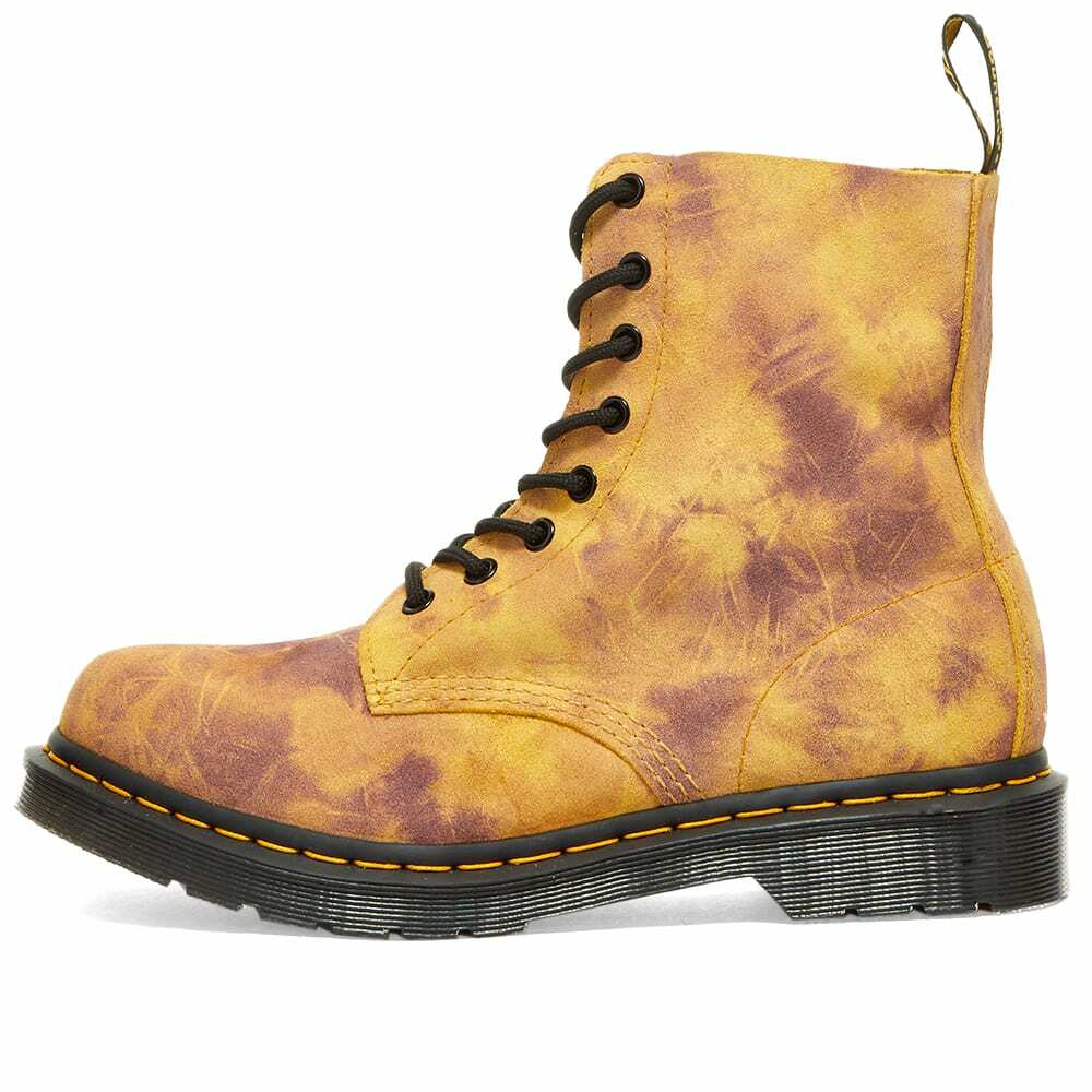 Dr. Martens Women's 1460 Pascal Tie Dye Boot in Burnt Yellow