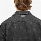 Han Kjobenhavn Men's Wrinkle Bowling Shirt in Black
