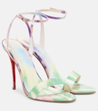 Christian Louboutin Miss Z tie dye patent leather sandals