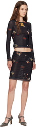 Eckhaus Latta Black Duet Miniskirt