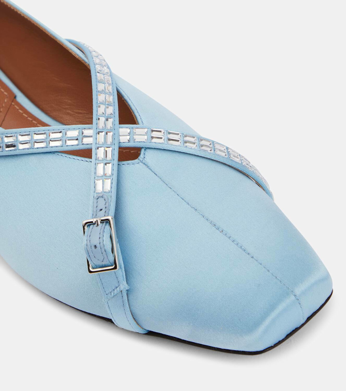 D'Accori Cara satin ballet flats
