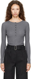 mfpen Gray Long Sleeve Henley