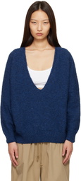 Baserange Blue Soar V-Neck Sweater
