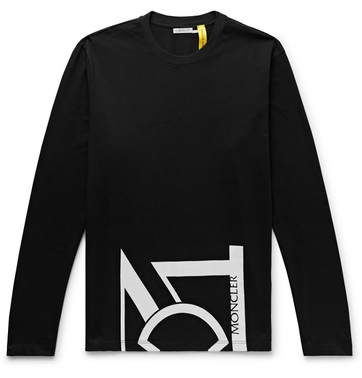 Photo: Moncler Genius - 5 Moncler Craig Green Maglia Logo-Print Cotton-Jersey T-Shirt - Black