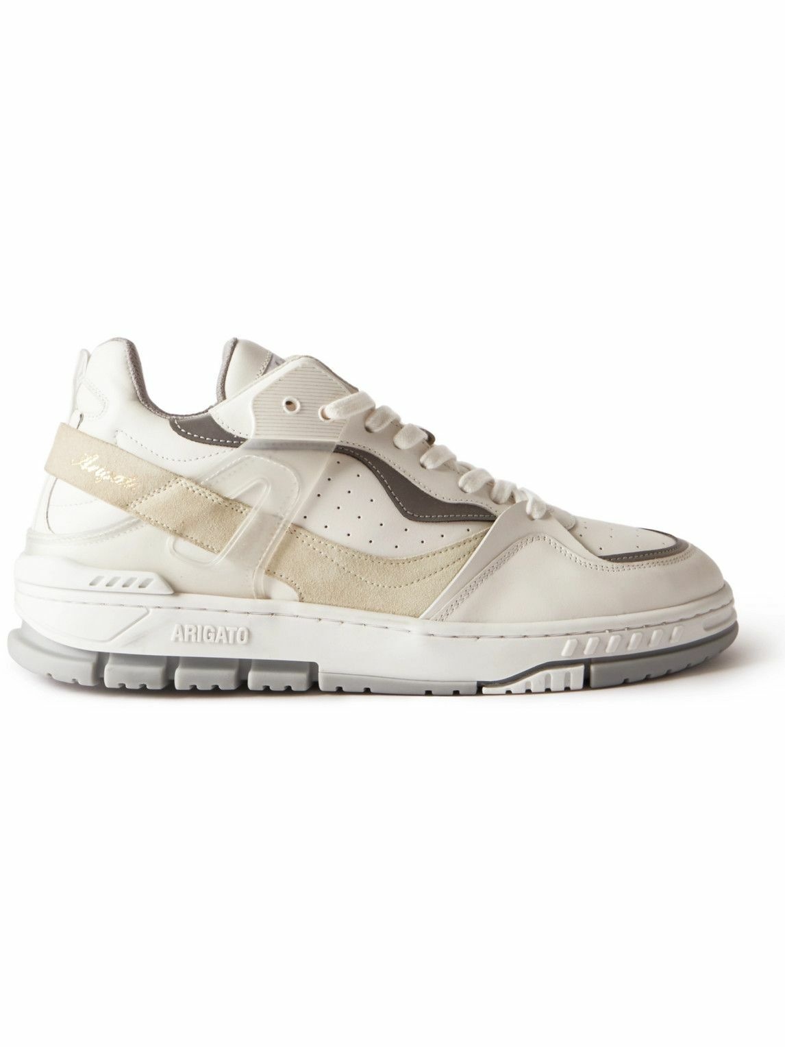 Axel Arigato - Astro Rubber-Trimmed Suede and Leather Sneakers - White ...