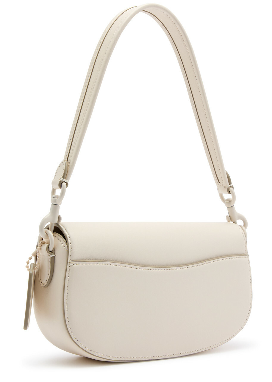 Coach Emmy 23 Leather Saddle bag - White - One Size Coach