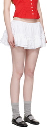 Sandy Liang White Coli Skort