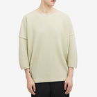 Homme Plissé Issey Miyake Men's Pleated Long Sleeve T-Shirt in Light Jade Green