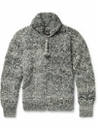 Chamula - Merino Wool Zip-Up Cardigan - Gray
