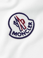 Moncler - Logo-Embroidered Cotton-Piqué Polo Shirt - White