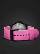 UNIMATIC - Model One Miami Pink Limited Edition Automatic 40mm Blackened Stainless Steel and TPU Watch, Ref. No. U1S-MN-PINK