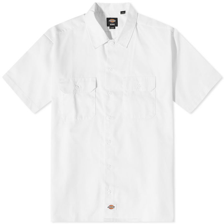 Photo: Dickies Men's Short Sleeve Work Shirt in White