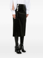 Alexander McQueen Patent Midi Skirt